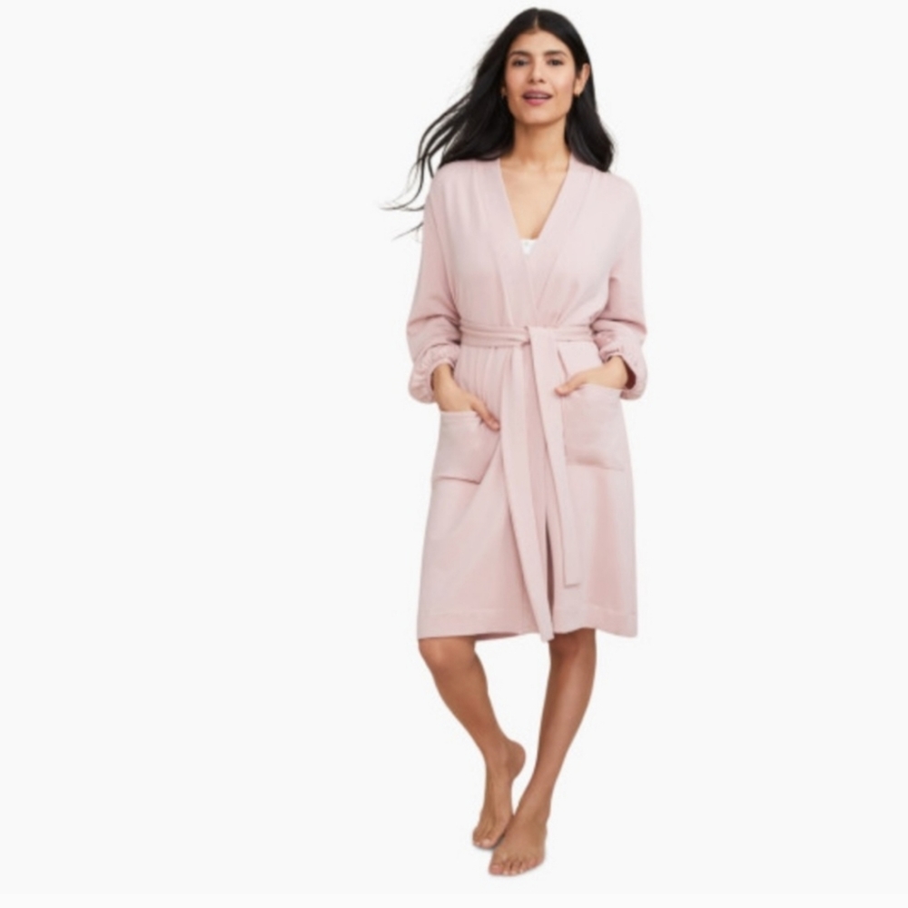 HATCH The Nesting Robe Pink Soft Comfy Longsleeve Size P